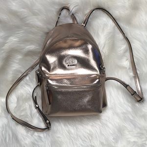 guess backpack rose gold